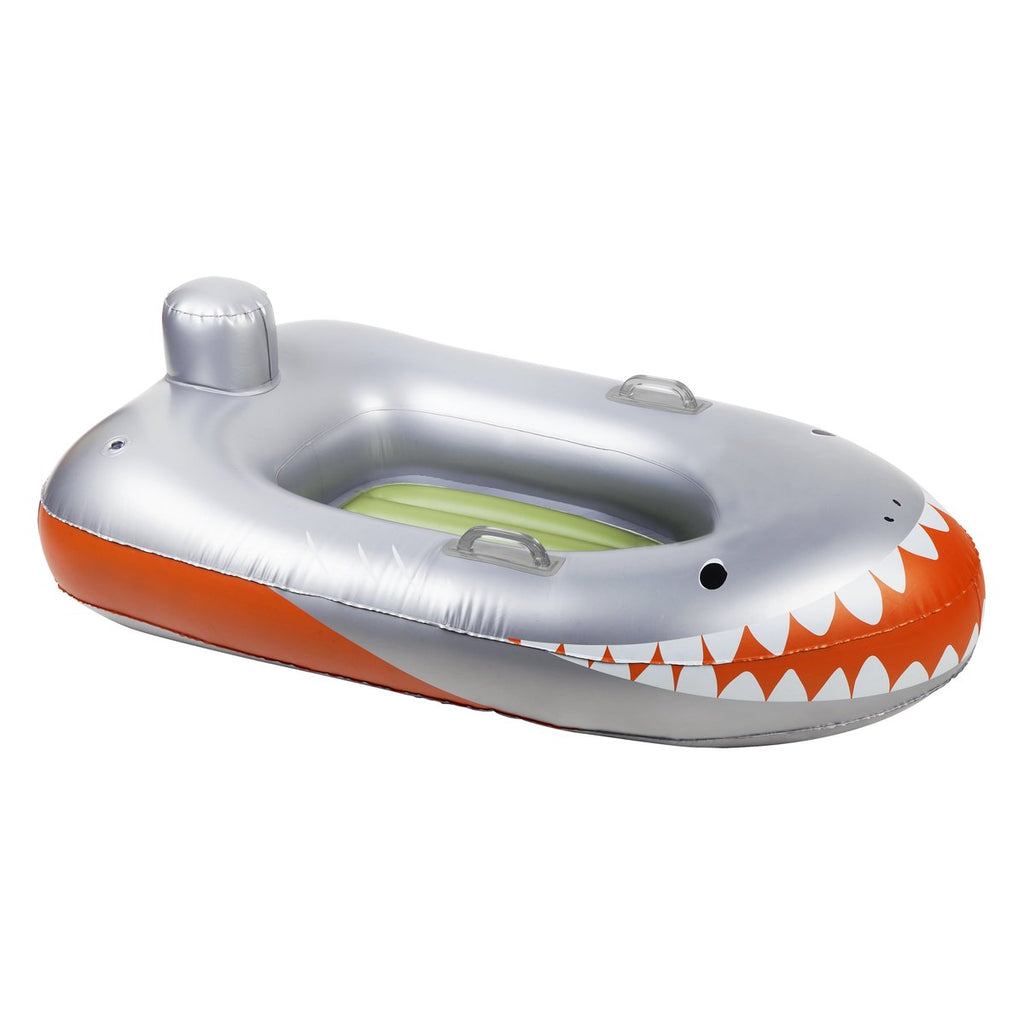 Sunnylife Shark Attack Inflatable Speed Boat Pool Float