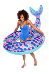 Giant Mermaid Tail Pool Float |  BigMouth Inc. Pool Floaties for Kids - Inflatables Canada Recreational Products