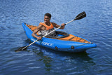 Kayak Set | 1- Person Kayak Comes with Pump and Oars - Best Way Hydro-Force Cove Champion Kayak - Inflatables Canada Recreational Products