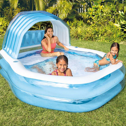 INTEX 57186EP Swim Center Sun Shade Family Inflatable Pool | 7.5