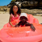 Pool Floats - Blow Up Beach Floaties - Sunnylife Shell Neon Coral Luxe Pool Ring - Inflatables Canada Recreational Products