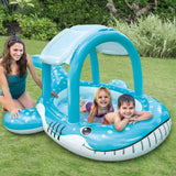 Inflatable Whale Kiddie Pool with Sunshade | Intex Blow Up Kids Pool - Inflatables Canada Recreational Products