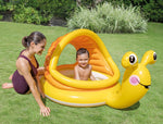 Baby Snail Baby Pool with Sunshade | Intex Kids Blow Up Baby Pool - Inflatables Canada Recreational Products